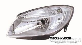ФАРА ЛЕВАЯ СТОРОНА С КОРРЕКТОР (DEPO) для Skoda FABIA / ROOMSTER (2007-2009)