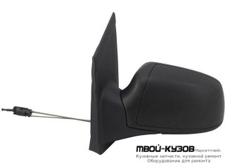 ЗЕРКАЛО ЛЕВАЯ СТОРОНА МЕХАН С ТРОСИК С ГРУНТ КРЫШК (CONVEX) (ТАЙВАНЬ) для Ford FOCUS (2005-)