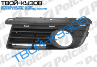 JETTA/GOLF KOMBI 05- РЕШЁТКА В БАМПЕРЕ ЛЕВАЯ С ОТВ.