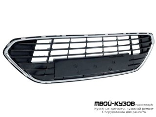 РЕШЕТКА БАМПЕРА ПЕРЕДНИЙ ЧЁРНЫЙ С ХРОМ МОЛДИНГ (ТАЙВАНЬ) для Ford MONDEO (04.2007-)