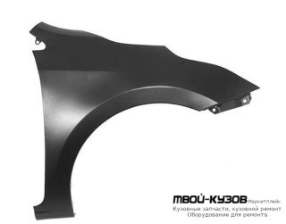 КРЫЛО ПЕРЕДНИЙ ПРАВАЯ СТОРОНА БЕЗ ОТВ ПОД ПОВТОРИТЕЛЬ (СЕДАН) (КИТАЙ) для KIA RIO (2017-), KIA RIO (2020-)