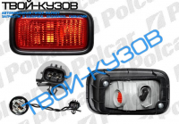 LANCER SDN 03-ФОНАРЬ П/Т В БАМПЕР ЗАДНИЙ ЛЕВЫЙ КРАСНЫЙ+РАМКА