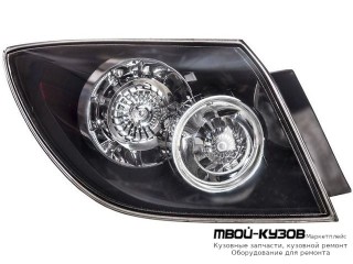 ФОНАРЬ ЗАДНИЙ ВНЕШНИЙ ЛЕВАЯ СТОРОНА (ХЭТЧБЭК) ПРОЗРАЧНЫЙ С ДИОД ГАБАРИТ , СТОП СИГНАЛ (DEPO) для Mazda 3 (2004-)