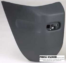 БОКОВИНА БАМПЕРА ЗАДНИЙ ЛЕВАЯ СТОРОНА БЕЗ ОТВ П/РАСШИРИТ (3 ДВ) ТЕМНО-СЕРЫЙ (ТАЙВАНЬ) для Toyota RAV4 (04.1994 - 08.1997) (09.1997 - 08.2000)