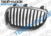 5 E60/E61 06.03 РЕШЕТКА ЛЕВАЯ L  ХРОМ/ЧЕРНАЯ
