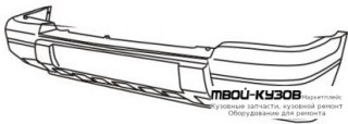 БАМПЕР ПЕРЕДНИЙ БЕЗ ОТВЕРСТИЙ ПОД ПРОТИВОТУМАННЫЕ ФАРЫ СЕРЫЙ (ТАЙВАНЬ) для Jeep GRAND CHEROKEE (1996-1998)