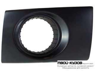 РЕШЕТКА БАМПЕРА ПЕРЕДНИЙ ЛЕВАЯ СТОРОНА С ОТВЕРСТИЯМИ ПОД ПРОТИВОТУМАННЫЕ ФАРЫ (КИТАЙ) для Hyundai TUCSON (04.2004-)