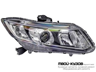 ФАРА ПРАВАЯ СТОРОНА ПОД КОРРЕКТОР (DEPO) для Honda CIVIC (2012-) СЕДАН