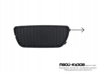 РЕШЕТКА БАМПЕРА ПЕРЕДНИЙ ПРАВАЯ СТОРОНА БЕЗ ОТВЕРСТИЙ ПОД ПРОТИВОТУМАННЫЕ ФАРЫ (АРГЕНТИНА) для Fiat ALBEA / PALIO (2005-)