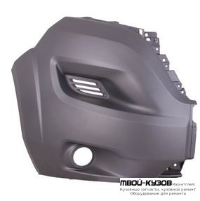 БАМПЕР ПЕРЕДНИЙ ПРАВАЯ СТОРОНА С ОТВЕРСТИЯМИ ПОД ПРОТИВОТУМАННЫЕ ФАРЫ (ТАЙВАНЬ) для Peugeot BOXER (2014-) / FIAT DUCATO (2014-)