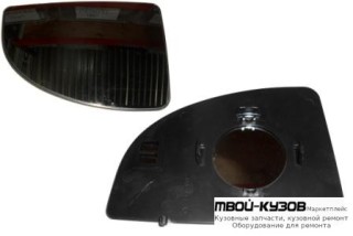 СТЕКЛО ЗЕРКАЛА ЛЕВАЯ СТОРОНА ВЕРХН (CONVEX) (ТАЙВАНЬ) для Peugeot BOXER / CITROEN JUMPER / FIAT DUCATO (04.1994 - 03.2002) (04.2002-), Citroen JUMPER / FIAT DUCATO / PEUGEOT BOXER (04.1994 - 03.2002) (04.2002-), Fiat DUCATO + Рос. сборка / PEUGEOT BOXER /