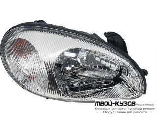 ФАРА ПРАВАЯ СТОРОНА ПОД КОРРЕКТОР (DEPO) для Daewoo LANOS (1998-) CHEVROLET LANOS (2002-)