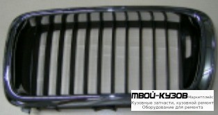 РЕШЕТКА РАДИАТОРА ЛЕВАЯ СТОРОНА ХРОМ-ЧЁРНЫЙ (ТАЙВАНЬ) для BMW E38 (06.1994 - 08.1998) (09.1998 - 2002)
