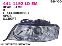 ФАРА левая под корректор 99-  - для AUDI A6