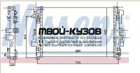 62572 - РАДИАТОР ОХЛАЖДЕНИЯ (NISSENS) Mercedes Vito W639 (2003-)