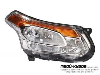 ФАРА ПРАВАЯ СТОРОНА С КОРРЕКТОР (DEPO) для Citroen C3 (2009-) / DS3 (2010-)