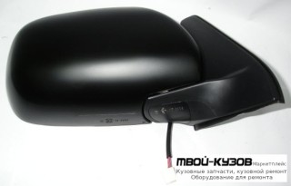 ЗЕРКАЛО ПРАВАЯ СТОРОНА ЭЛЕКТР БЕЗ ПОДОГРЕВОМ (CONVEX) ЧЁРНЫЙ (ТАЙВАНЬ) для Toyota LANDCRUISER PRADO 120 (09.2002-)