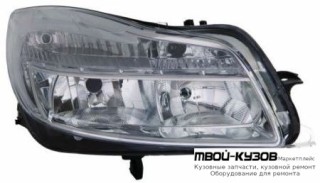 ФАРА ПРАВАЯ СТОРОНА С КОРРЕКТОР ВНУТРИ (DEPO) ХРОМ для Opel INSIGNIA (2008-)