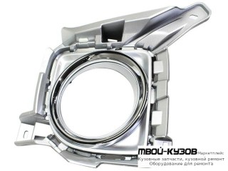 РЕШЕТКА БАМПЕРА ПЕРЕДНИЙ ЛЕВАЯ СТОРОНА С ОТВЕРСТИЯМИ ПОД ПРОТИВОТУМАННЫЕ ФАРЫ ХРОМ (КИТАЙ) для Toyota LANDCRUISER 200 (2012-)