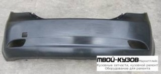 БАМПЕР ЗАДНИЙ БЕЗ ОТВ ПОД ДАТЧИКИ ГРУНТ (ТАЙВАНЬ) для KIA CEED (2007-2011)