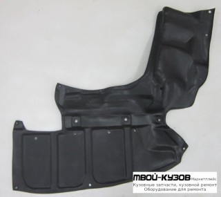 ЗАЩИТА ПОДДОНА ЛЕВАЯ СТОРОНА ПЛАСТИК (КИТАЙ) для Toyota COROLLA DE120 / ZE120 (2002-) СЕДАН / УНИВЕРСАЛ