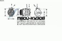MSK389 - КОМПРЕССОР КОНДИЦИОНЕРА (AVA) Mercedes W203 (2002-)