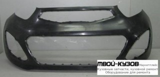 БАМПЕР ПЕРЕДНИЙ С ОТВЕРСТИЯМИ ПОД ПРОТИВОТУМАННЫЕ ФАРЫ (ТАЙВАНЬ) для KIA PICANTO (2012-)