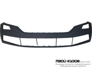 БАМПЕР ПЕРЕДНИЙ БЕЗ ОТВ П/ОМЫВАТЕЛЬ ФАР (КИТАЙ) для Skoda KODIAQ (2016-)