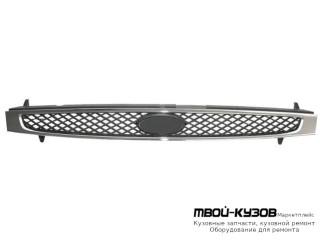 РЕШЕТКА РАДИАТОРА ХРОМ-ЧЁРНЫЙ (ТАЙВАНЬ) для Ford FIESTA (2002-2005)