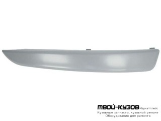 МОЛДИНГ БАМПЕРА ПЕРЕДНИЙ ЛЕВАЯ СТОРОНА ГРУНТ (ТАЙВАНЬ) для Opel ZAFIRA (07.2004-)