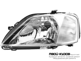 ФАРА ЛЕВАЯ СТОРОНА ПОД КОРРЕКТОР (DEPO) для Renault LOGAN (2005-2014)