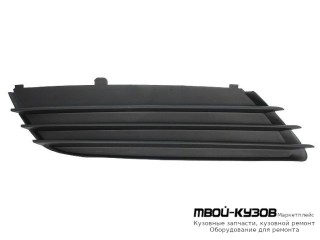 РЕШЕТКА БАМПЕРА ПЕРЕДНИЙ ПРАВАЯ СТОРОНА БЕЗ ОТВЕРСТИЙ ПОД ПРОТИВОТУМАННЫЕ ФАРЫ (5 ДВ) (ТАЙВАНЬ) для Opel ASTRA H (06.2004-)