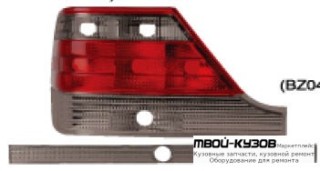 ФОНАРЬ ЗАДНИЙ ВНЕШНИЙ ЛЕВАЯ + ПРАВАЯ (КОМПЛЕКТ) С ЦЕНТР МОЛДИНГ ТЮНИНГ ХРУСТАЛ (EAGLE EYES) КРАСНЫЙ-ТОНИР для Mercedes W140 SEDAN (05.1993 - 10.1998)