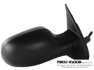 ЗЕРКАЛО ПРАВАЯ СТОРОНА МЕХАН С ТРОСИК (CONVEX) ЧЁРНЫЙ (ТАЙВАНЬ) для Nissan MICRA (2003-)