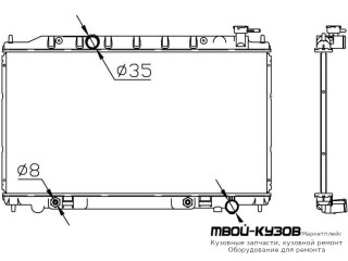 РАДИАТОР ОХЛАЖДЕНИЯ 2.3 , 3.5 AT для Nissan TEANA (2004-2008)