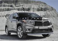 R.5715.001 - ЗАЩИТА ПЕРЕДНЕГО БАМПЕРА d57 (RIVAL) Toyota Highlander (2014-2017)