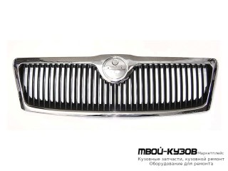 РЕШЕТКА РАДИАТОРА С ХРОМ МОЛДИНГ (КИТАЙ) для Skoda OCTAVIA (2004-2008)