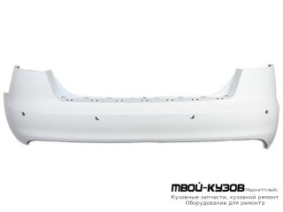 БАМПЕР ЗАДНИЙ С ОТВ ПОД ДАТЧИКИ , ГРУНТ (КИТАЙ) для Audi A6 (2008-2010)