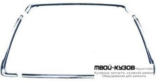 МОЛДИНГ РЕШЕТКИ РАДИАТОРА (КОМПЛЕКТ) (4 ШТ) (КИТАЙ) для Mitsubishi ASX (2010-)