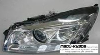 ФАРА ЛЕВАЯ + ПРАВАЯ (КОМПЛЕКТ) ТЮНИНГ ЛИНЗОВАННАЯ С ДИОД ВНУТРИ (DEPO) ХРОМ для Opel INSIGNIA (2008-)