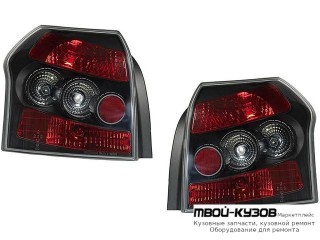 ФОНАРЬ ЗАДНИЙ ВНЕШНИЙ ЛЕВАЯ + ПРАВАЯ (КОМПЛЕКТ) ТЮНИНГ (ХЭТЧБЭК) ХРУСТАЛ (SONAR) ВНУТРИ ЧЁРНЫЙ для Toyota COROLLA DE120 / ZE120 (2002-) ХЭТЧБЭК