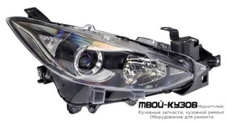 ФАРА ПРАВАЯ СТОРОНА ПОД КОРРЕКТОР (DEPO) для Mazda 3 (2013-)
