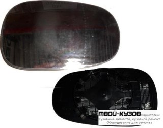 СТЕКЛО ЗЕРКАЛА ЛЕВАЯ СТОРОНА С ПОДОГРЕВОМ (CONVEX) (ТАЙВАНЬ) для Renault LOGAN (2005-2014), Nissan MICRA (2003-)