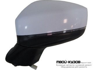 ЗЕРКАЛО ЛЕВАЯ СТОРОНА ЭЛЕКТР С ПОДОГРЕВОМ , УКАЗАТЕЛЬ ПОВОРОТА , АВТОСКЛАДЫВ , СИГНАЛ СЛЕПЫХ ЗОН 9 КОНТ (КИТАЙ) для Mazda CX5 (2017-)