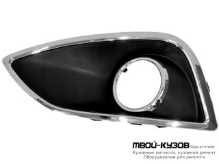 РЕШЕТКА БАМПЕРА ПЕРЕДНИЙ ПРАВАЯ СТОРОНА П/ПРОТИВОТУМ ХРОМ (КИТАЙ) для Hyundai IX35 (2010-)