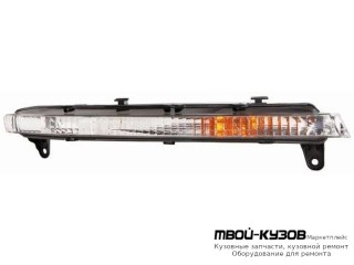 ФОНАРЬ ГАБАРИТНЫЙ ПРАВАЯ СТОРОНА В ПЕРЕД БАМПЕР (DEPO) для Audi Q7 (2006-)