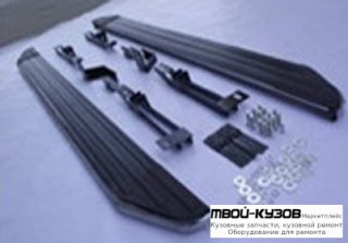 ПОРОГ-ПОДНОЖКА ЛЕВАЯ + ПРАВАЯ (КОМПЛЕКТ) для Toyota HIGHLANDER (2010-2013)