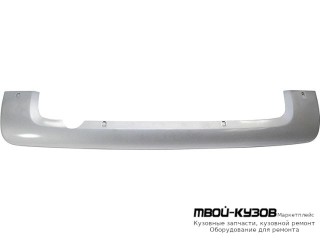 МОЛДИНГ БАМПЕРА ЗАДНИЙ СЕРЫЙЕБРИСТ (ТАЙВАНЬ) для Peugeot PARTNER (2008-2015)