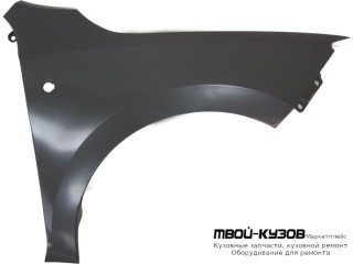 КРЫЛО ПЕРЕДНИЙ ПРАВАЯ СТОРОНА С ОТВ ПОД ПОВТОРИТЕЛЬ (КИТАЙ) для Skoda RAPID (2014-)