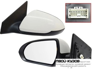 ЗЕРКАЛО ЛЕВАЯ СТОРОНА ЭЛЕКТР С ПОДОГРЕВОМ (КИТАЙ) для Hyundai ELANTRA (2016-)